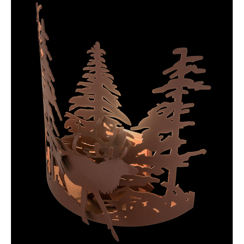 Rustic Lodge 1 - Light Flush Mounted Sconce