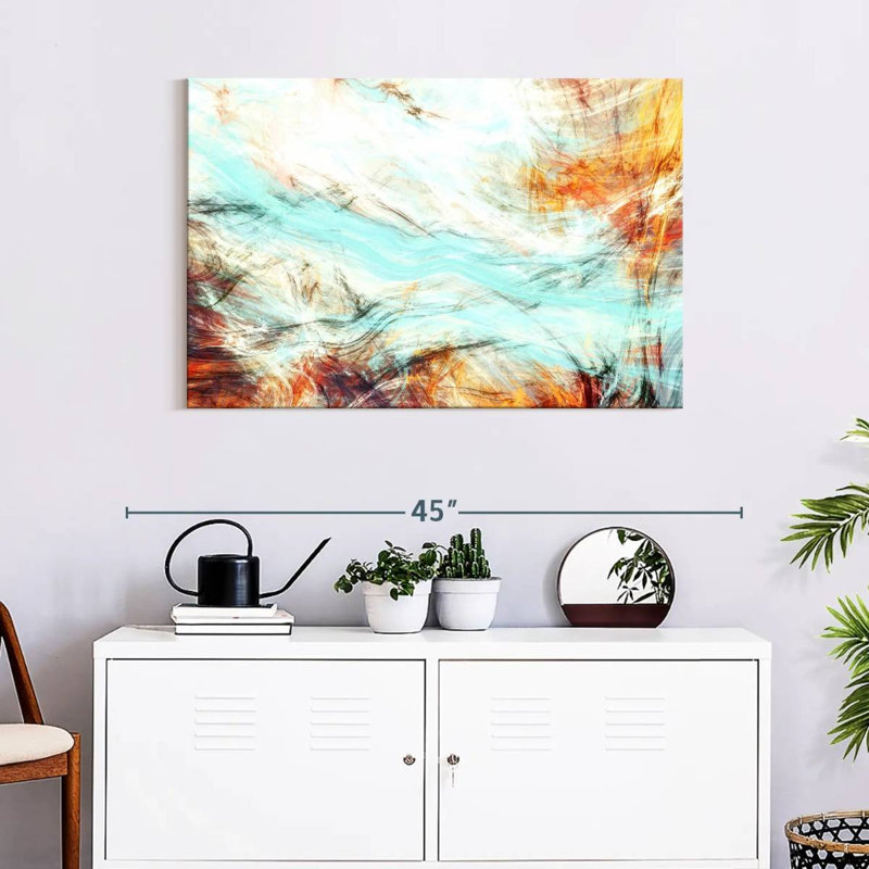 Avery Abstract Wisps, 24" H x 36" W