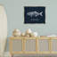 Cadre flottant Nantucket Blues Fish, design par Phillipa Katz-1877790416-1877790418