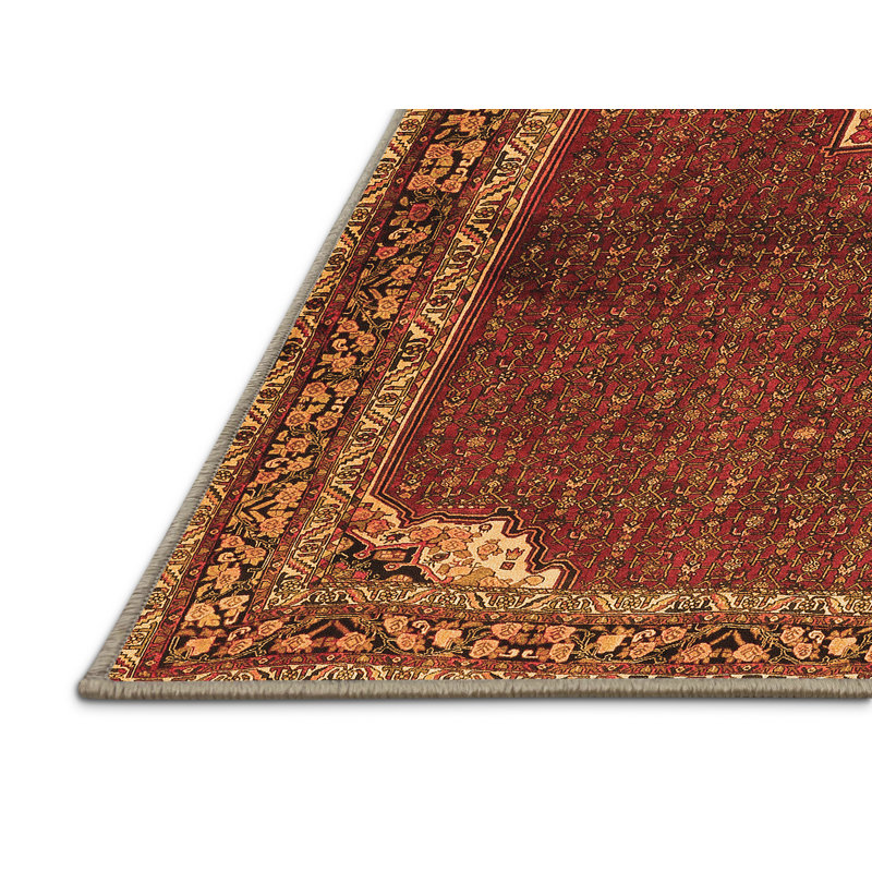 Mahinur Performance Oriental Indoor Rug, Rectangle 4' x 6'