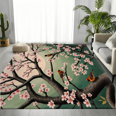 Tapis Cherry Blossom Bird