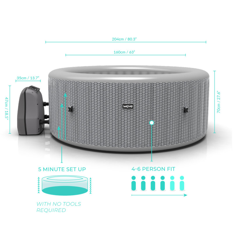 WAVE Round Inflatable Hot Tub