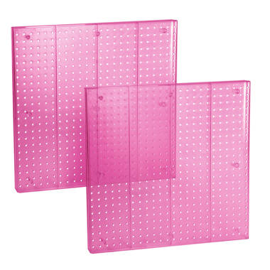 Pegboard Clear Acrylic 5 Compartment Storage Bin 20 x 3