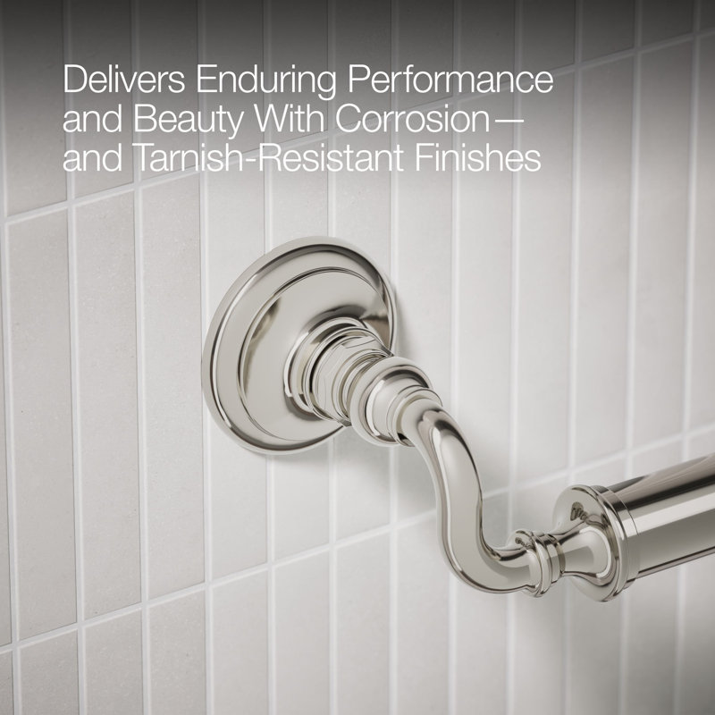 Artifacts Grab Bar, Polished Nickel, 12"W