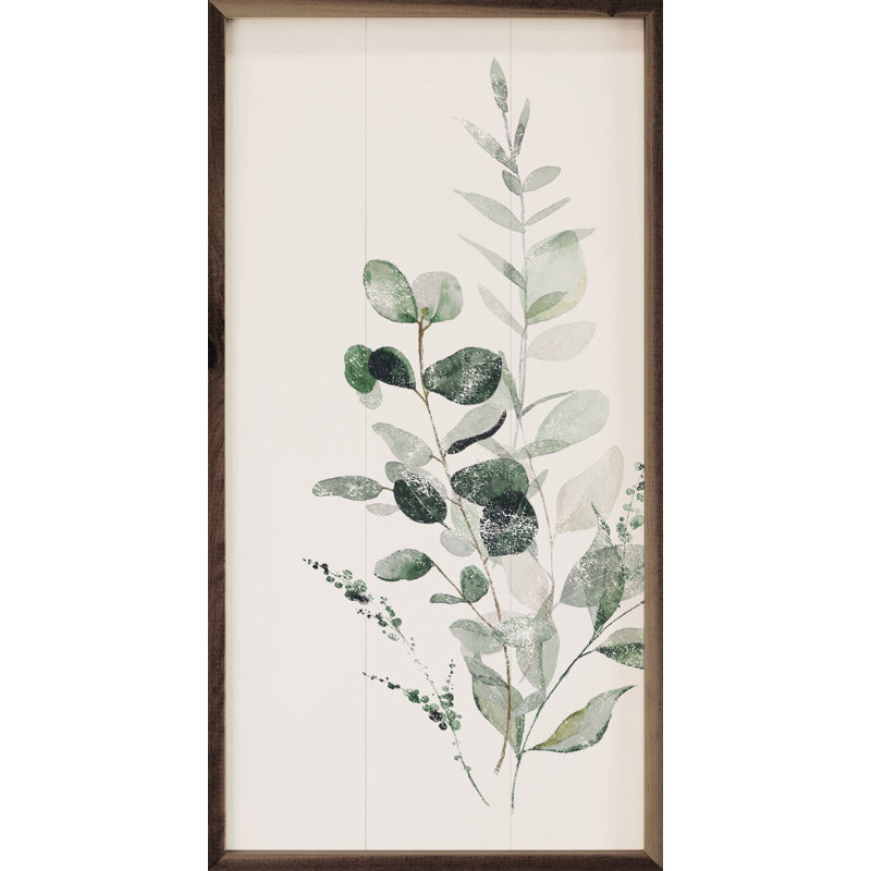 Bouquet de verdure patiné, H 16 po x l 8 po