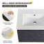 Meuble-lavabo simple 24 po avec plateau en céramique Saylors