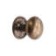Hammered Mushroom Rim/Mortice Door Knob Antique