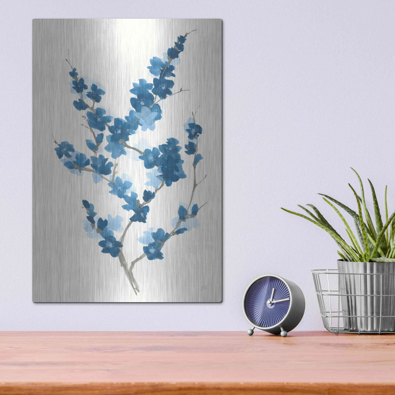 «Blue Branch II» par Chris Paschke, H 16 po x l 12 po