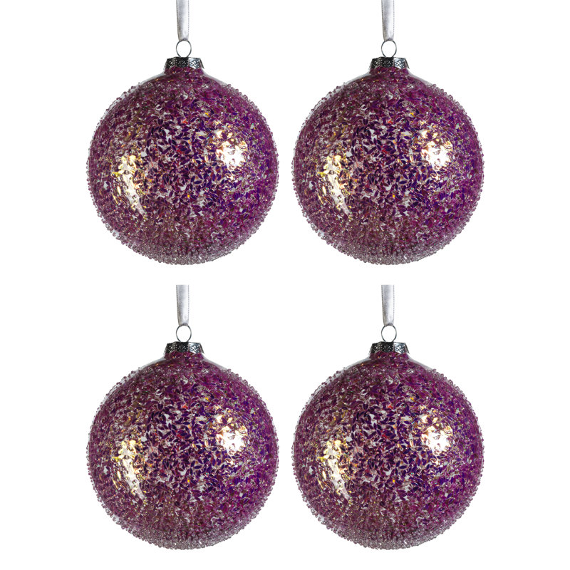 Ornement boule Hayvin The Holiday Aisle®, Rose