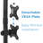 Height Adjustable 2 Screen Monitor Stand