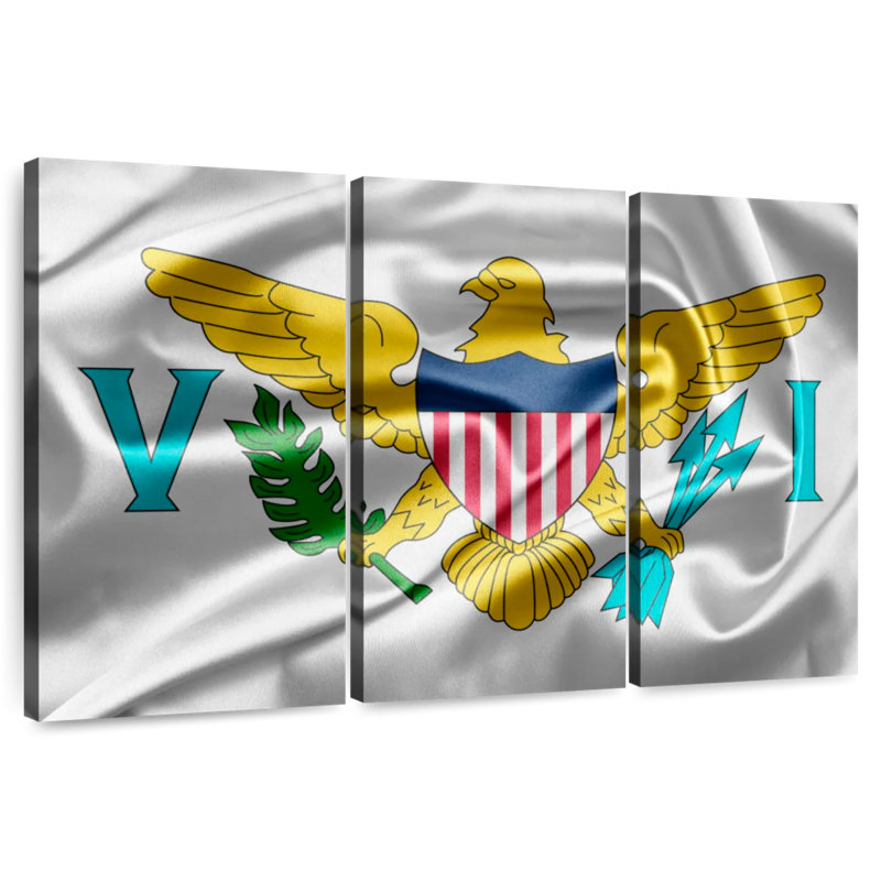 Borges Virgin Islands American Flag, 36" H x 57" W