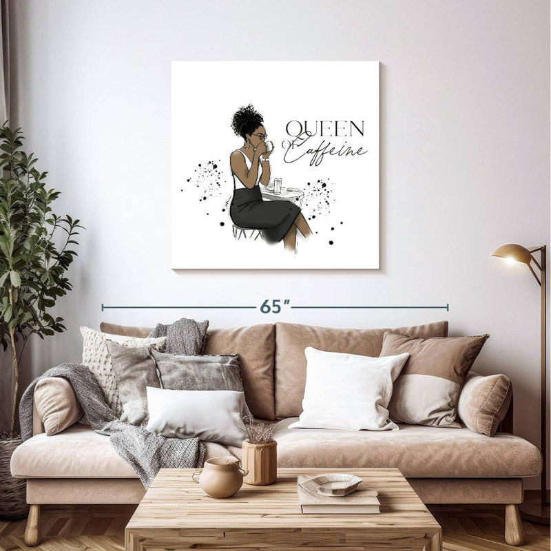 Ketti Queen Caffeine, 39" H x 39" W