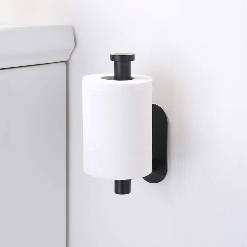 Wall Mounted Toilet Paper Holder, Black