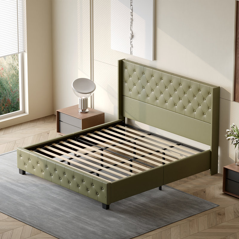 Lit plateforme tapissier