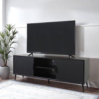 Console de télévision avec compartiment de rangement, meuble télé avec armoire pour le salon, la chambre à coucher, le bureau