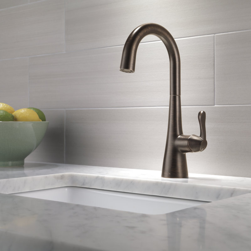 Transitional Single Handle Bar Faucet, Venetian Bronze