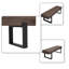 Banc à chaussures de style moderne 59 "avec cadre en métal pour hall d'entrée-1236922486