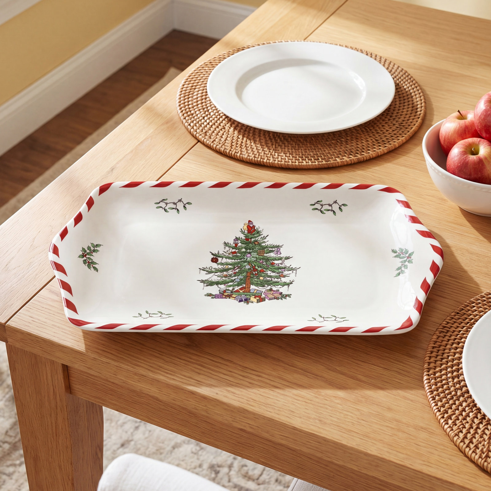 Christmas Tree Peppermint Dessert Tray