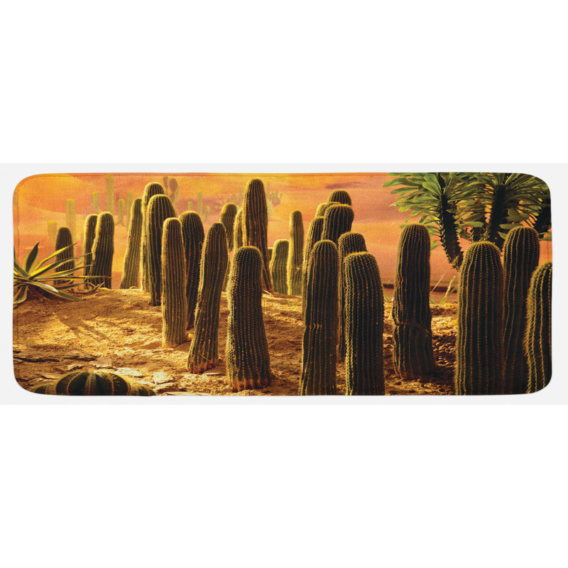 Tapis de cuisine cactus