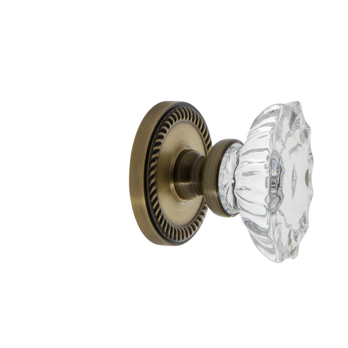 Figurine simple Grandette Newport Rosette, Nickel poli