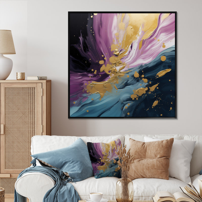 Impression sur toile, Cadre photo noir, H 16 po x l 16 po x P 1 po