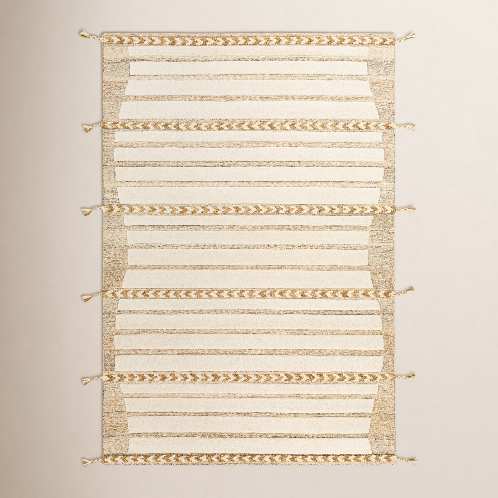Lumia Hand-Woven Striped Rug, Rectangle 2' x 3'