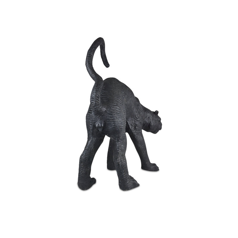 Standing Black Panther Bronze