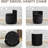 Velvet Vanity Chair With Storage, 360° Swivel Round Storage Ottoman With Pillows, No Assembly Modern Comfy Makeup Stool For Bedroom, Dressing, Living Room (black)-702752637