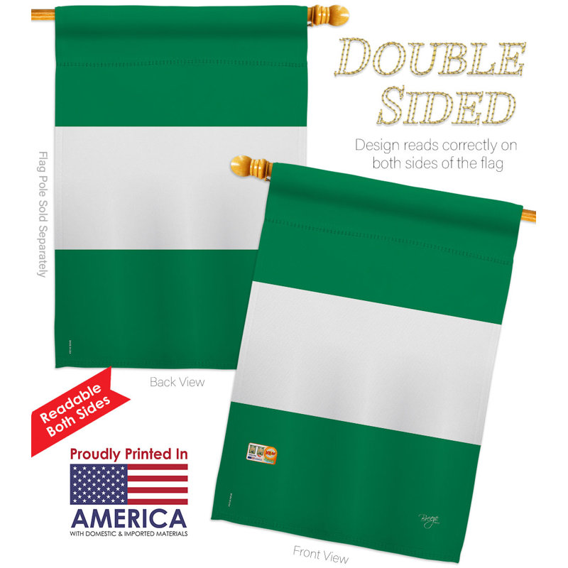 Double Sided 40'' H x 28'' W Polyester House Flag