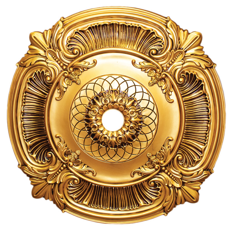 Regular Ceiling Medallion, Antique Gold