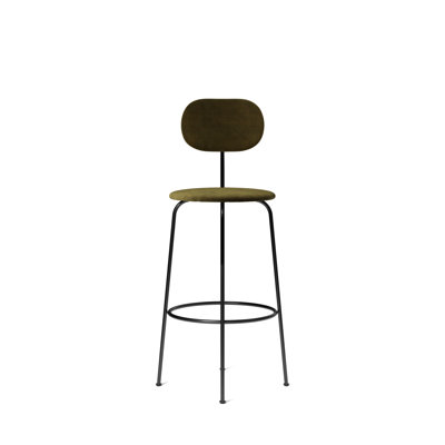 Afteroom Upholstered Bar Stool with Metal Frame