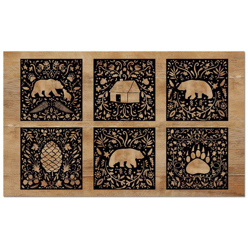 Tapis d'entrée / d'extérieur Crafted Cabin 29,5 po x 17,75 po