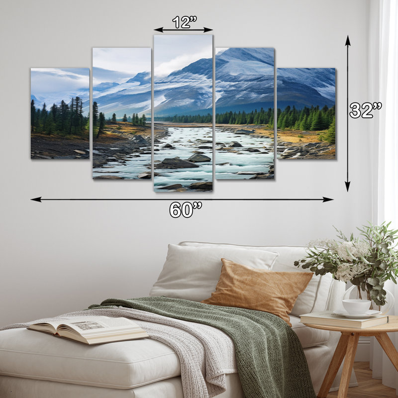 Canada Misty Mountain Majesty II sur toile, reproduction de 5 pièces