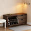 Banc de rangement pour hall d'entrée avec armoire à chaussures, rangement à portes rabattables et tiroirs pour le salon, le vestibule et le couloir