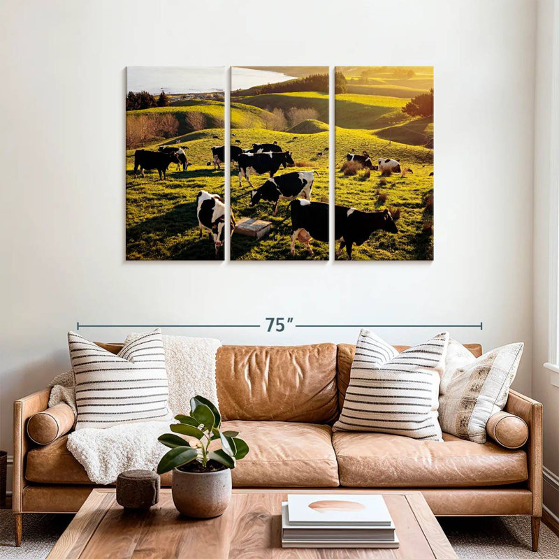 Brampt Hilltop Cows, 36" H x 57" W