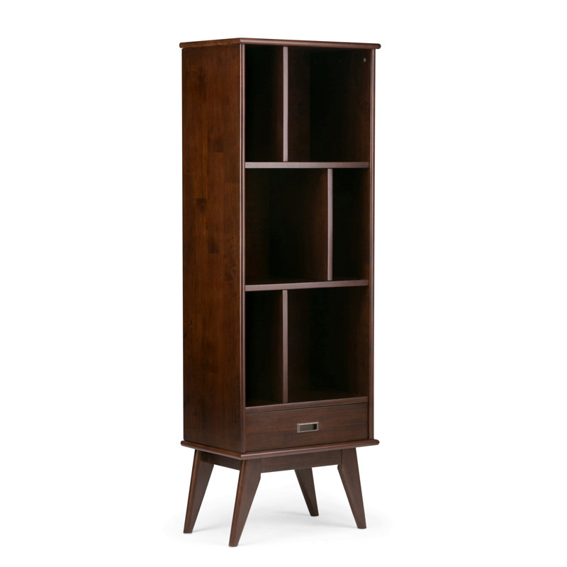 Mid Century Bookcase And Storage Unit, Dark Brown