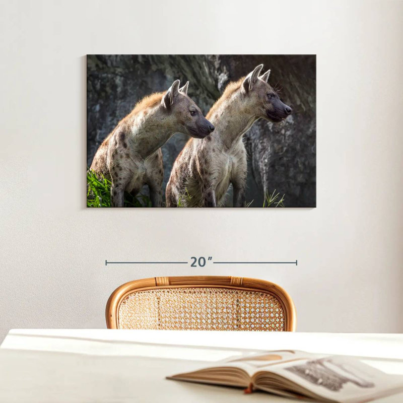 Crowle Hyenas On Alert, 16" H x 24" W