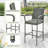 Nickolie Upholstered Counter Stool with Metal Frame