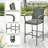Nickolie Upholstered Counter Stool with Steel Frame