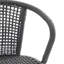 Chaise avec accoudoirs grise