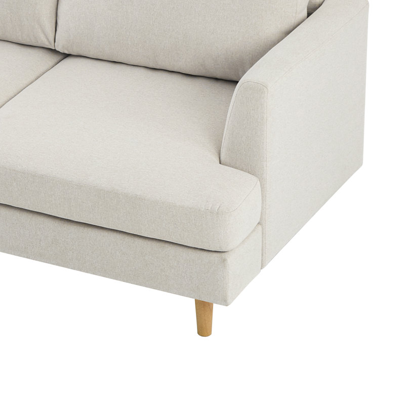 Yannel Upholstered 56'' Loveseat, Ivory
