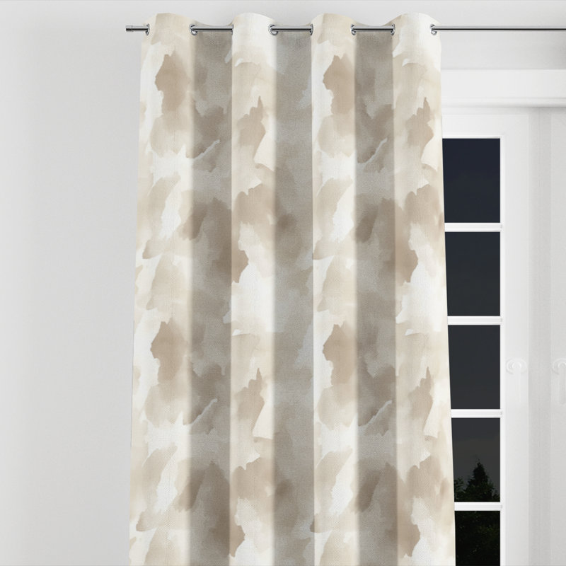 Rideaux Modern Modern, L 52 po x L 95 po, Œillets argentés