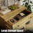 Dresser With 6 Drawers, Modern Chest Of Drawers W/Solid Wood Legs Dressers Buffet Storage Cabinet For Living Room, Baby Room, Nursery,Oak-127361559