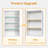 16 x 26 Inches Medicine Cabinet with Beveled Frameless Mirror& Adjustable Shelves, Recess or Surface Mount-2132116889