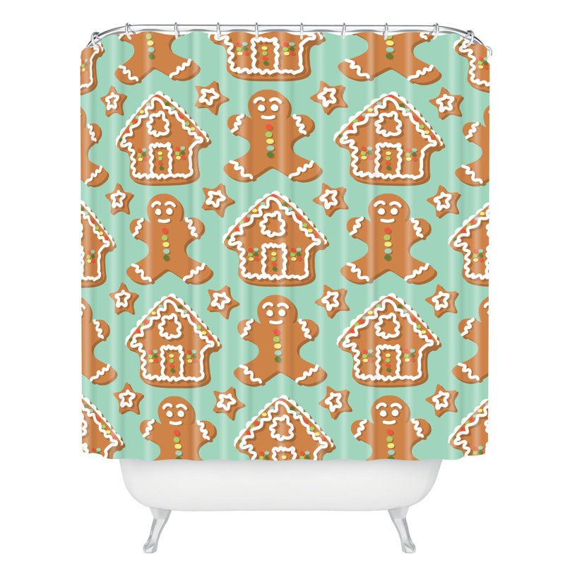 Christmas Kitchen Single Shower Curtain