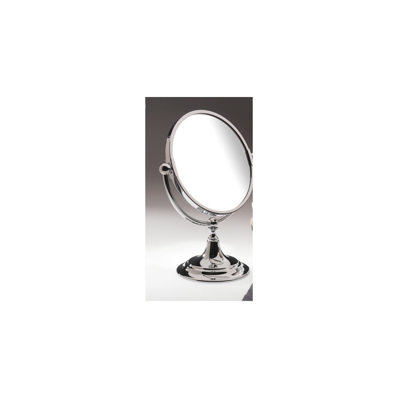 Flat Metal Wall Mirror, Polished Brass