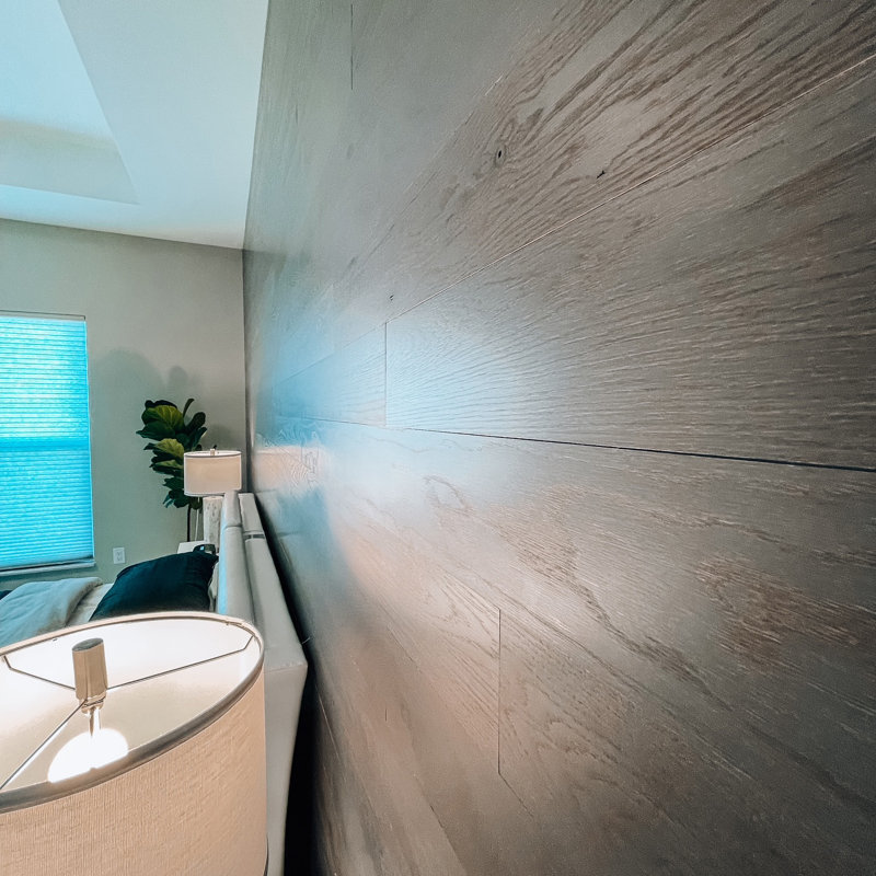 Planches de bois Timberchic Oak, gris, L 4 po