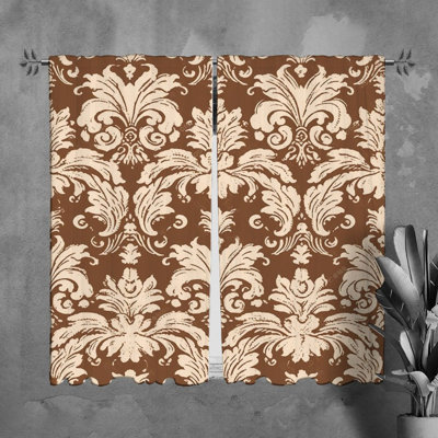 Paire de rideaux obscurcissant en polyester Kelman