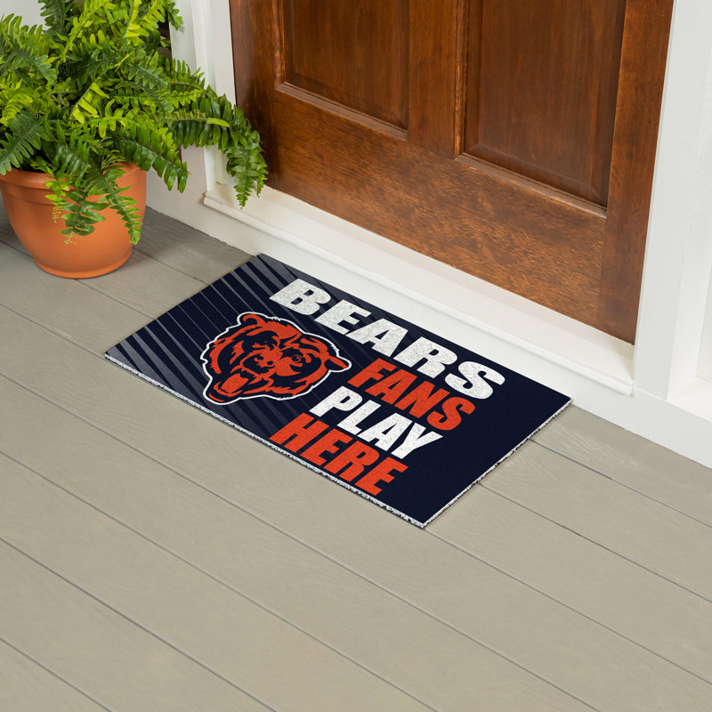 Tapis en PVC pour ventilateur Chicago Bears, 28 po x 16 po