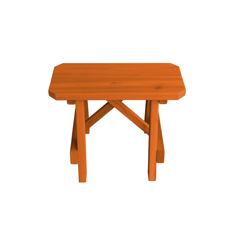 Guernsey Solid Wood Bench, 17" H x 23" W x 11" D, Redwood Stain